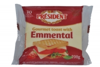 President Toast With Emmental Cheese 200g