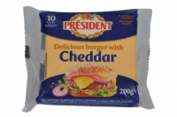President Burger With Cheddar 200g